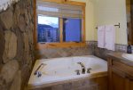 Private hot tub with down valley views of Crested Butte